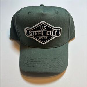 NWT Steel City Embroidered Deep Green Baseball Cap